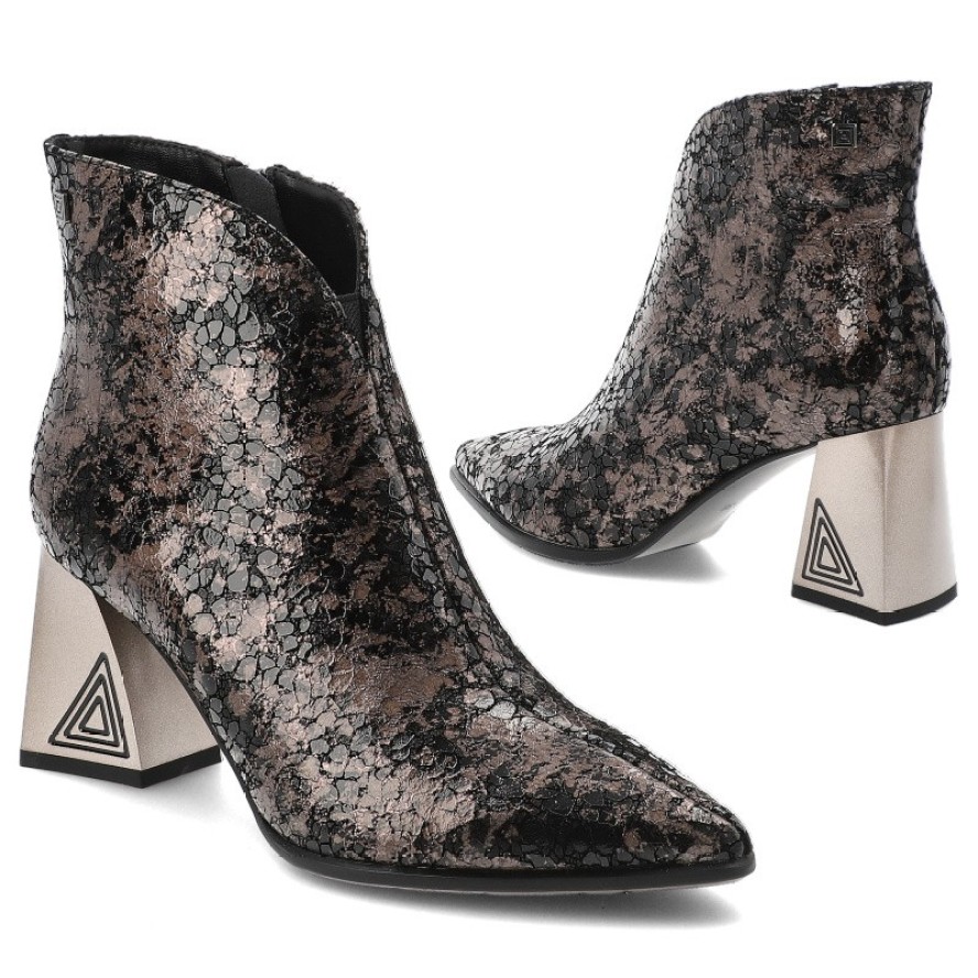 Czarne Botki S.Barski Eleganckie Obuwie Damskie Premium