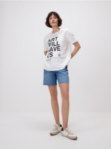 T-shirt z nadrukiem - biały