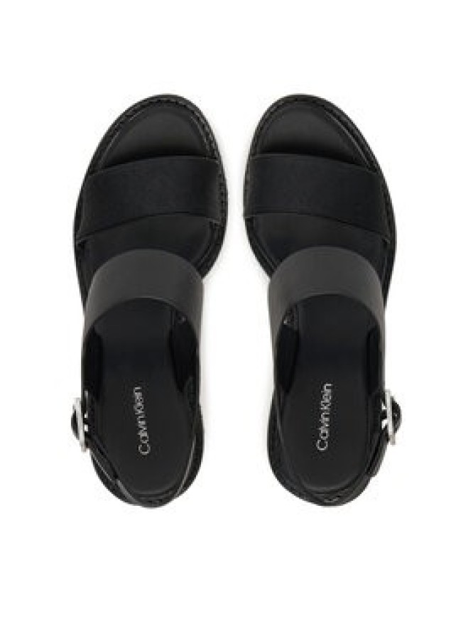 Calvin Klein Espadryle Wedge Sandal 70 - Jacq HW0HW02386 Czarny