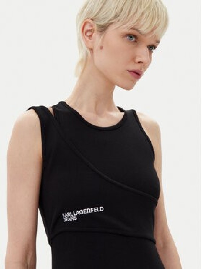 Karl Lagerfeld Jeans Sukienka codzienna A2W13032 Czarny Slim Fit