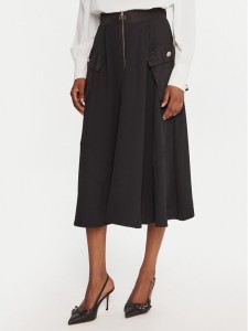 Rinascimento Spódnica midi CFC0126183003 Czarny Regular Fit