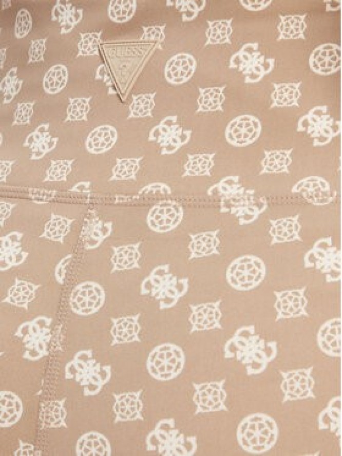 Guess Legginsy V5YB18 MC03W Beżowy Slim Fit