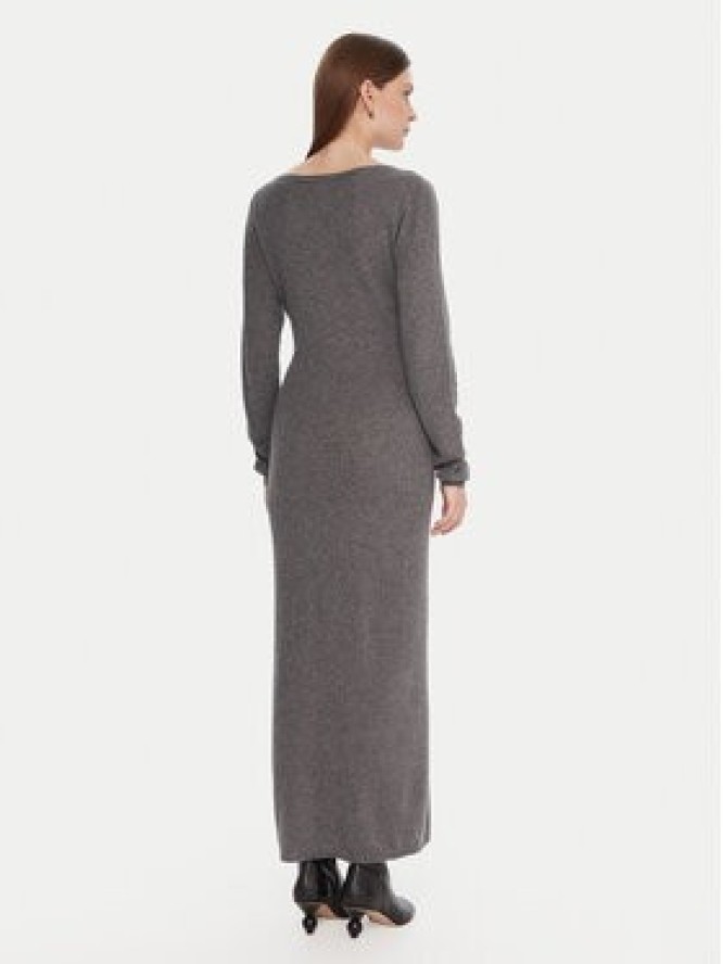 Kontatto Sukienka dzianinowa 3M0964C Szary Slim Fit