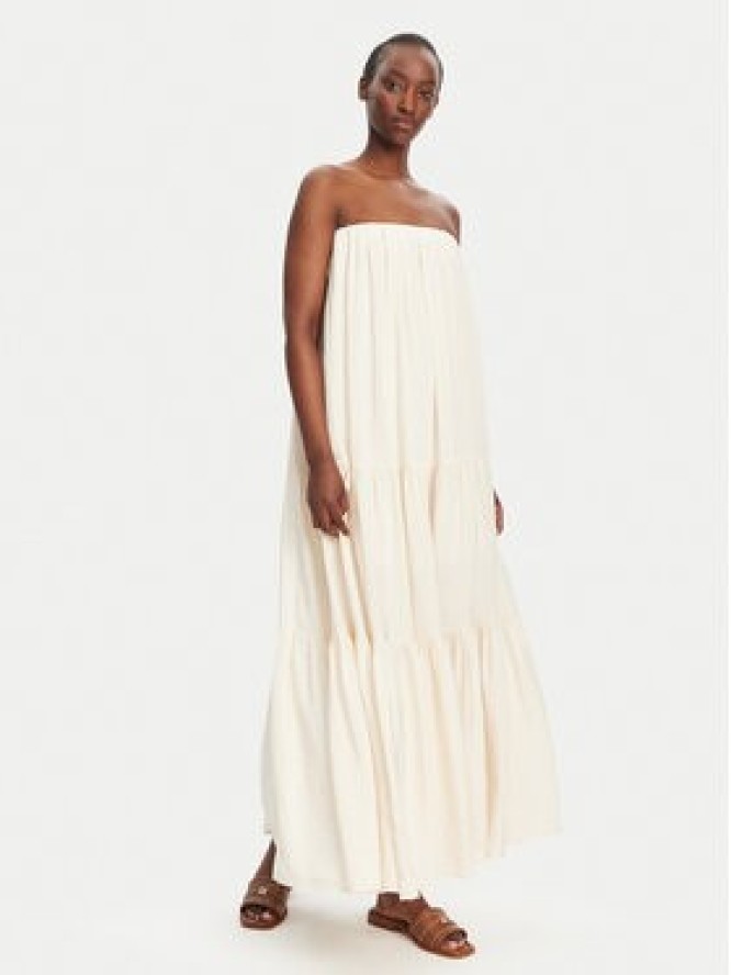 Eleh Sukienka letnia ESS250065 Beżowy Regular Fit