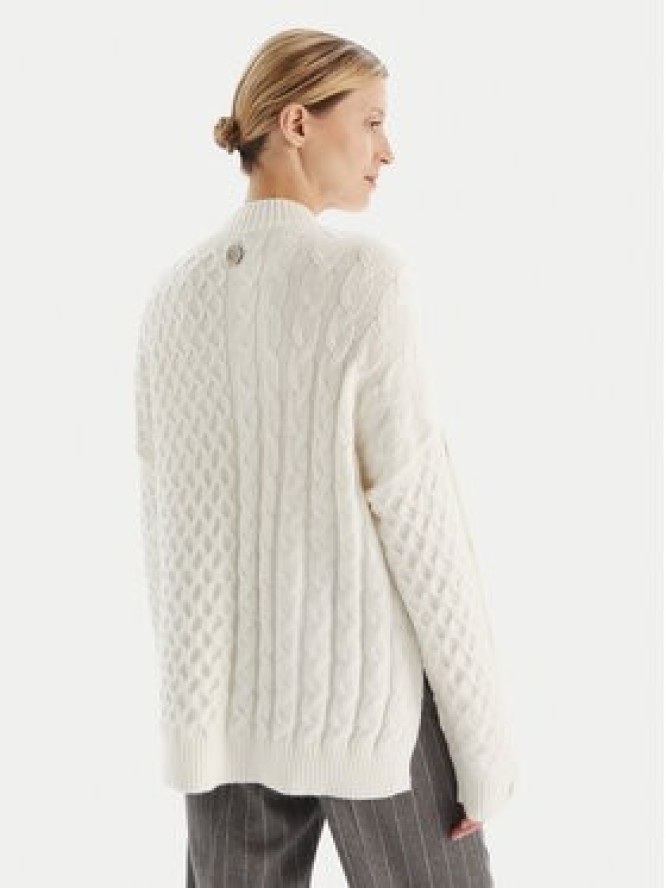 Fracomina Golf FR25WT7037K47101 Écru Relaxed Fit