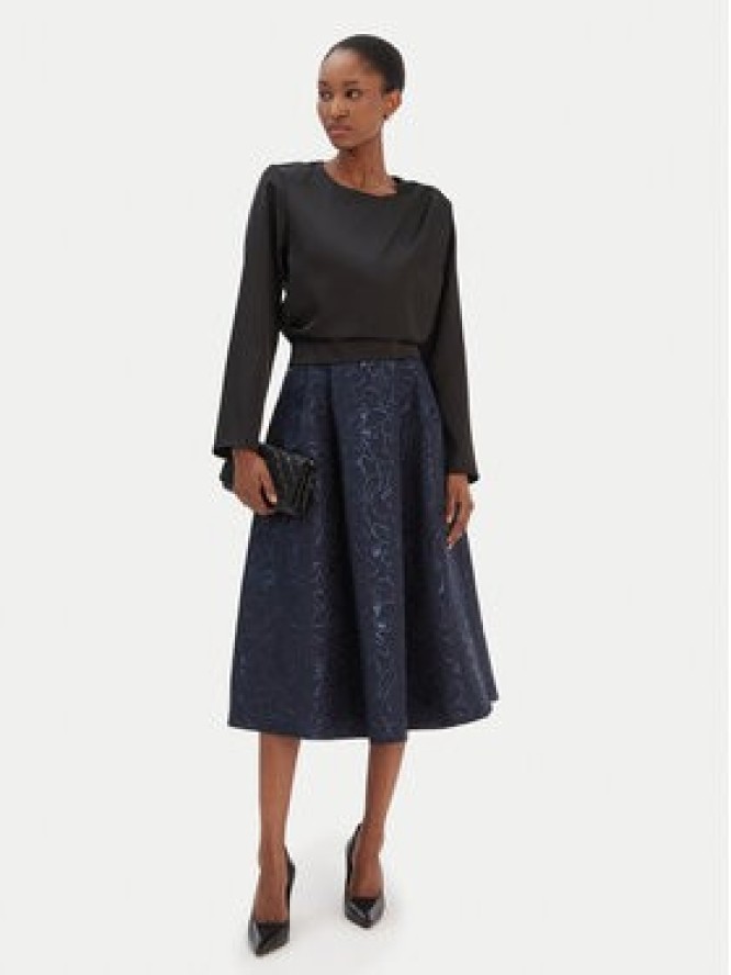 Rinascimento Spódnica trapezowa CFC0126542003 Granatowy Regular Fit