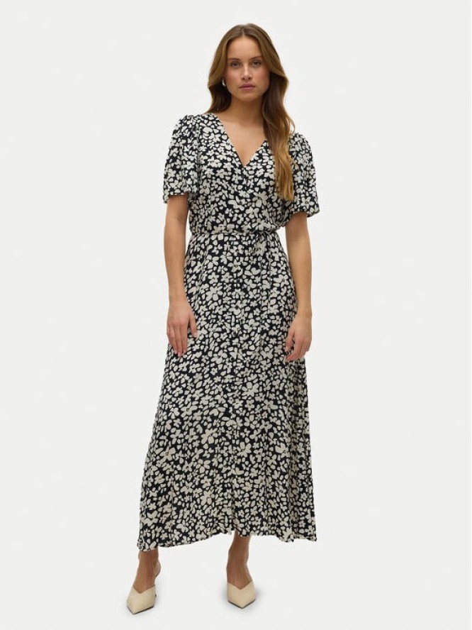 Vero Moda Sukienka letnia Alba 10330301 Czarny Regular Fit