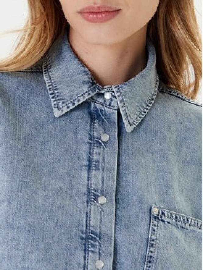 Mustang Koszula jeansowa Ella 1016568 Niebieski Oversize