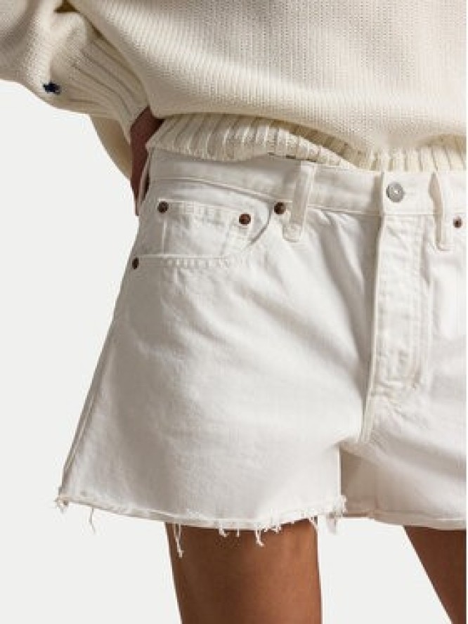 Polo Ralph Lauren Szorty jeansowe 211A12972001 Biały Straight Fit