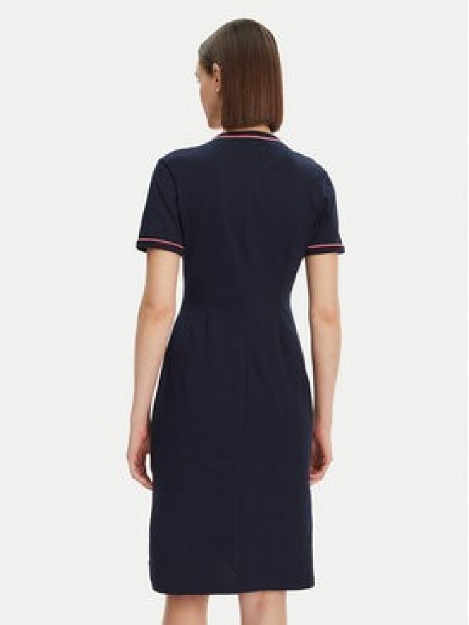 Lacoste Sukienka codzienna EF9988 Granatowy Slim Fit