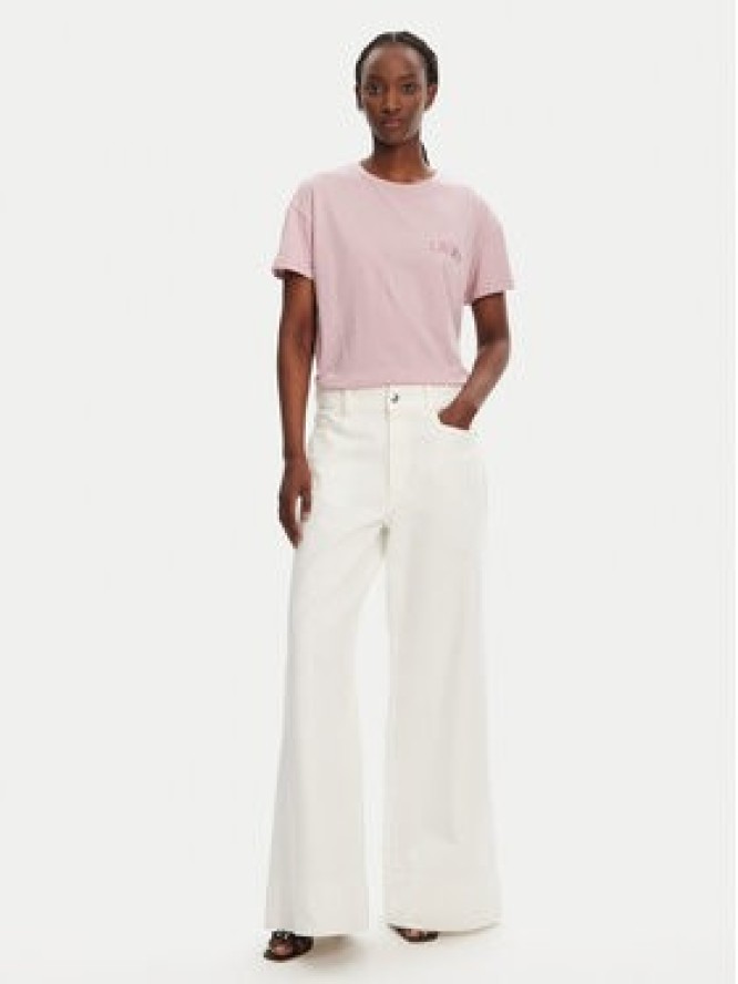 Liu Jo T-Shirt WA5144 JS923 M9621 Różowy Regular Fit