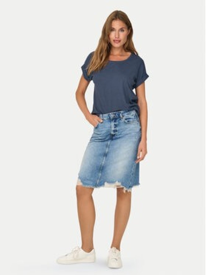 ONLY T-Shirt Moster 15106662 Granatowy Loose Fit