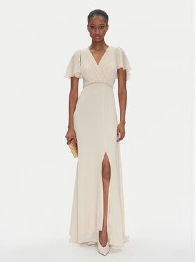 Rinascimento Sukienka wieczorowa CFC0122466003 Beżowy Regular Fit