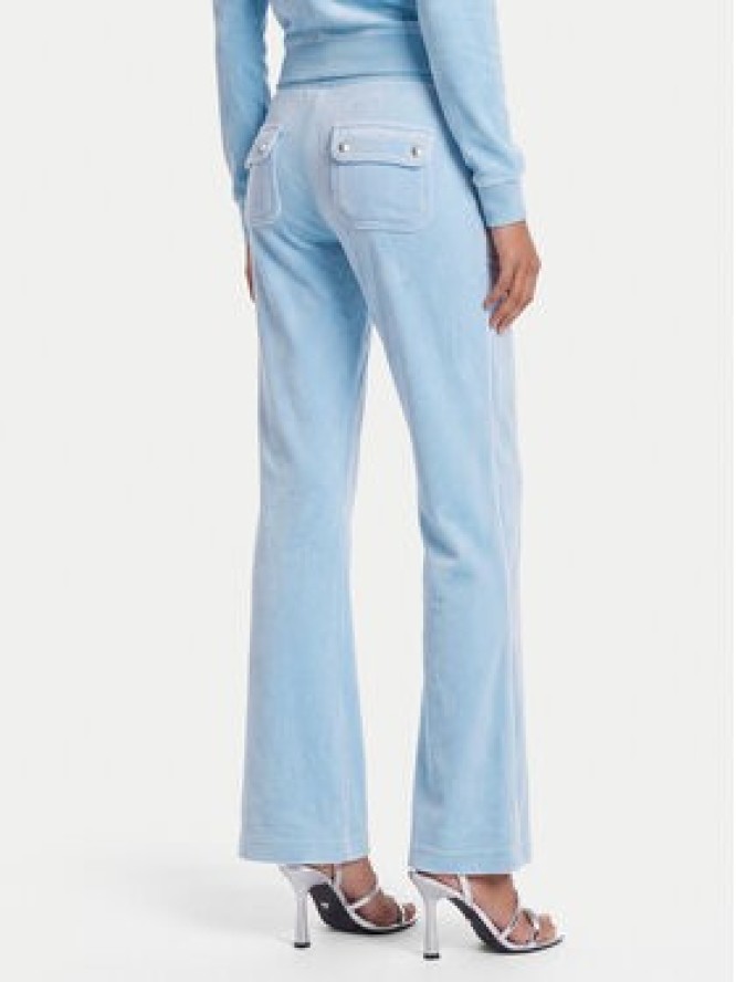 Juicy Couture Spodnie dresowe Layla JCSEBJ001 Błękitny Flared Leg
