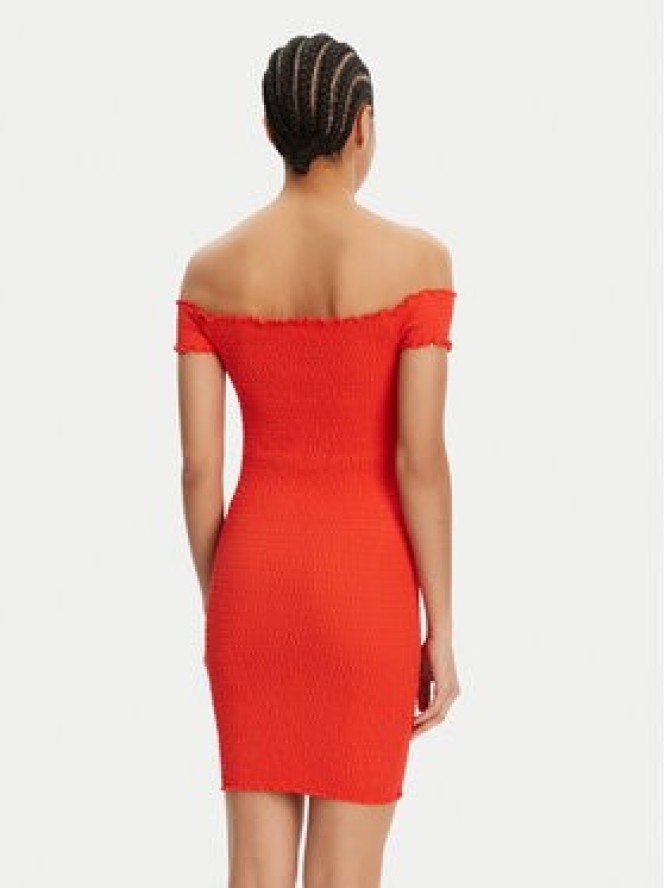 Tommy Jeans Sukienka letnia DW0DW20298 Pomarańczowy Slim Fit