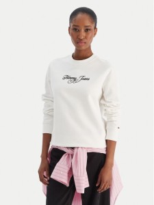 Tommy Jeans Bluza Essential DW0DW21922 Écru Regular Fit