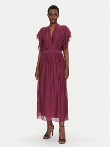 Dixie Sukienka letnia A207W017A Bordowy Regular Fit