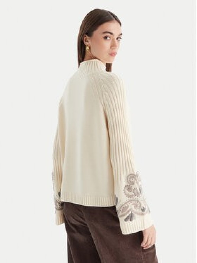 Luisa Spagnoli Golf Manico 100198 Écru Regular Fit