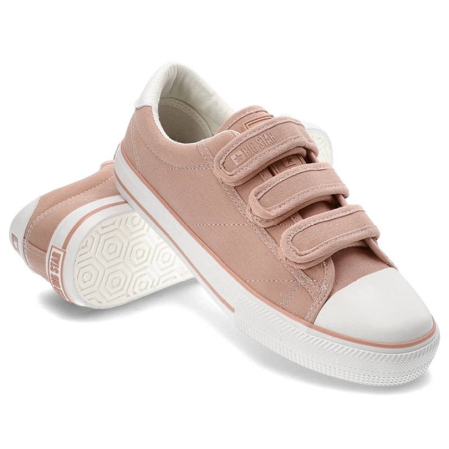 Różowe Trampki Big Star Modne Buty Damskie