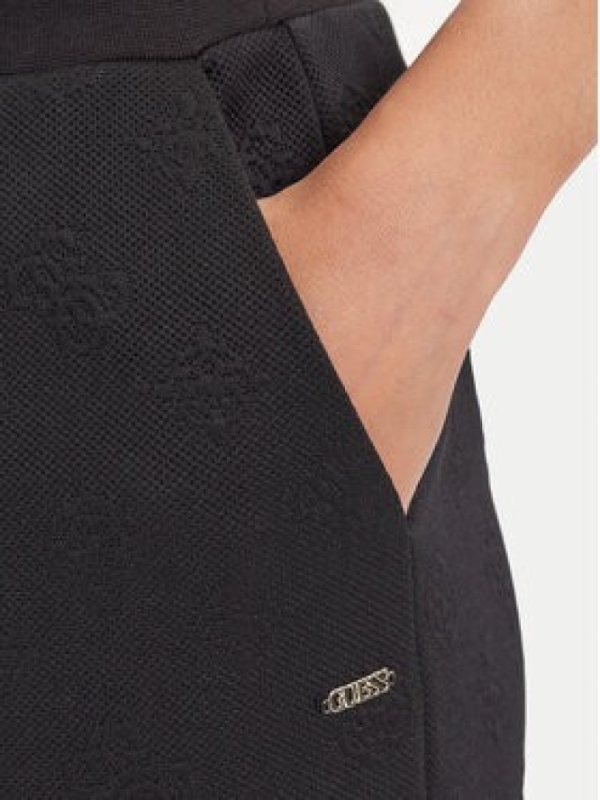 Guess Spodnie dresowe V5YB19 KBSL2 Czarny Regular Fit