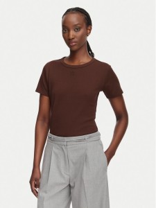 HUGO T-Shirt Deloris 50512002 Brązowy Regular Fit
