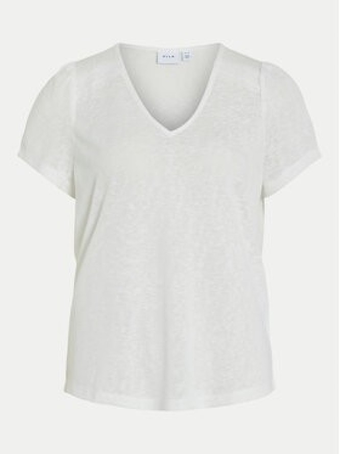 Vila T-Shirt Amer 14093441 Biały Regular Fit