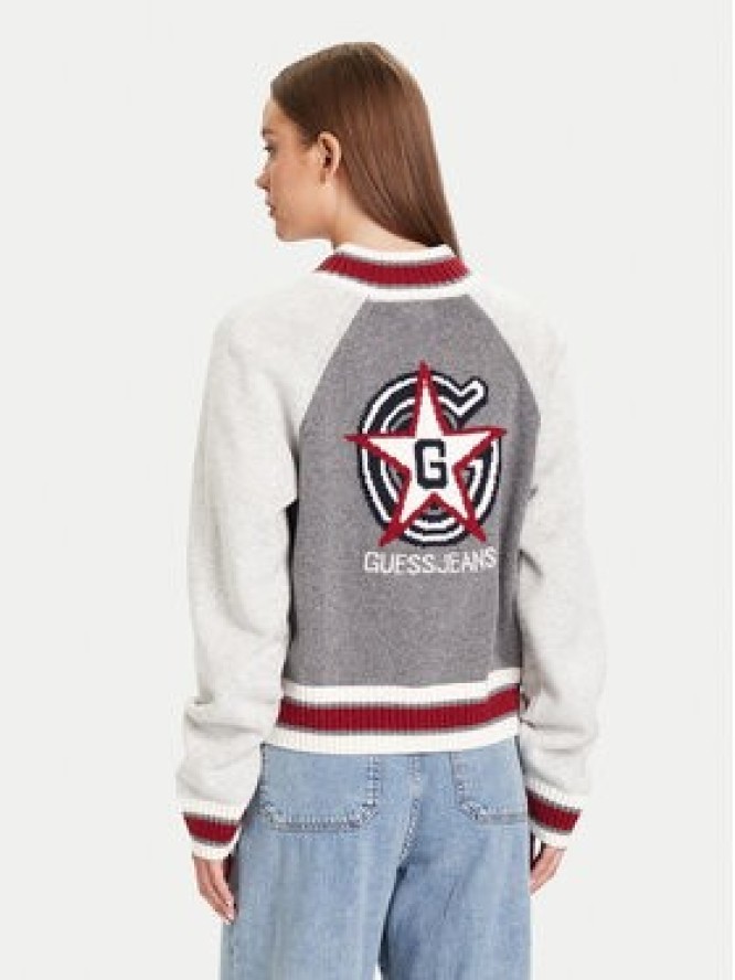 Guess Jeans Kardigan W5BR12 Z0561 Szary Relaxed Fit