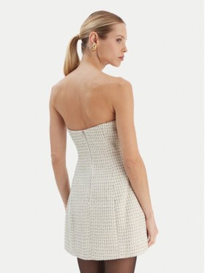 Bardot Sukienka koktajlowa Florine 60134DB Écru Slim Fit