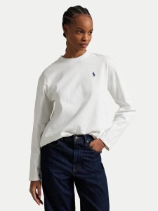 Polo Ralph Lauren Bluzka 211967105001 Biały Straight Fit