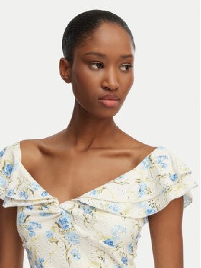 Guess Bluzka W6GP23 K3106 Kremowy Regular Fit