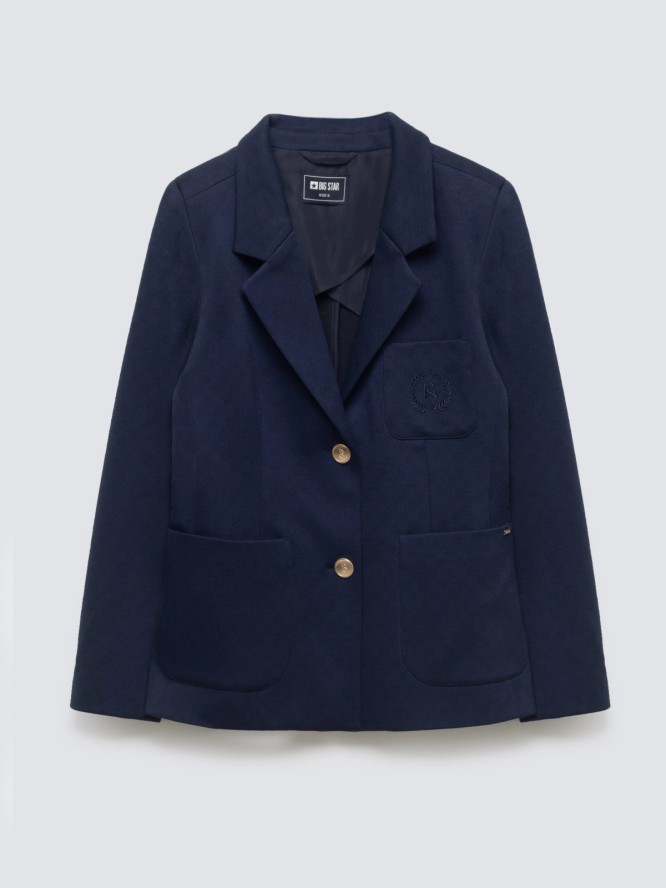 Marynarka damska slim granatowa Norbia 403