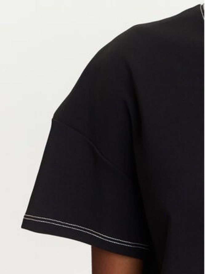 KARL LAGERFELD T-Shirt A3W17019 Czarny Boxy Fit