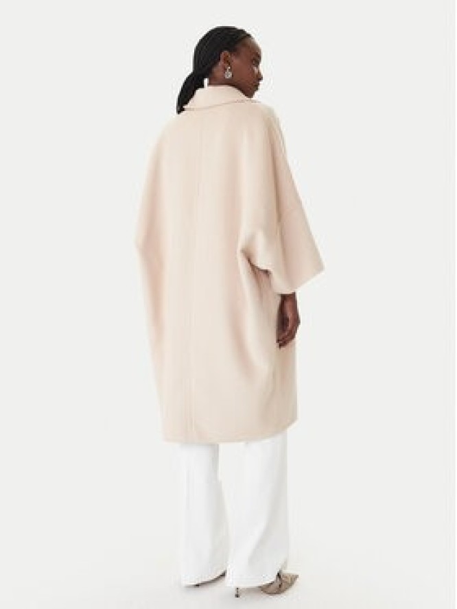 Marella Płaszcz wełniany Teca 2613011011 Beżowy Relaxed Fit