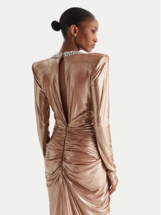 Babylon Sukienka wieczorowa S00835 Złoty Regular Fit