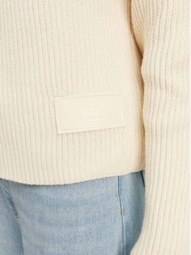 AMI Paris Sweter FKS024.KN0031 Écru Regular Fit
