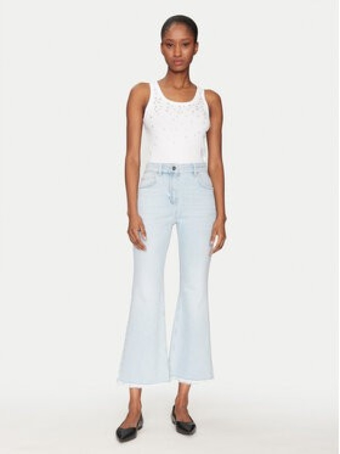 Marella Jeansy Fcrop 2513181114 Niebieski Flare Fit