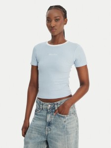 Guess Jeans T-Shirt W6GPA9 KF641 Błękitny Slim Fit