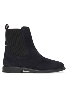 Tommy Hilfiger Sztyblety Flag Boot FW0FW08780 Granatowy