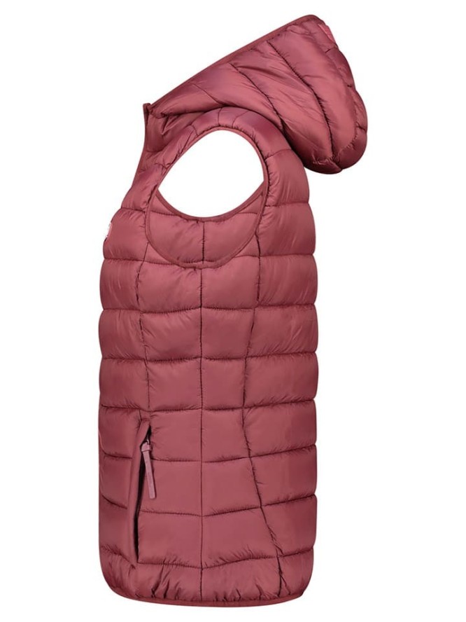 Geographical Norway Kamizelka pikowana "Vatikotal" w kolorze bordowym rozmiar: M