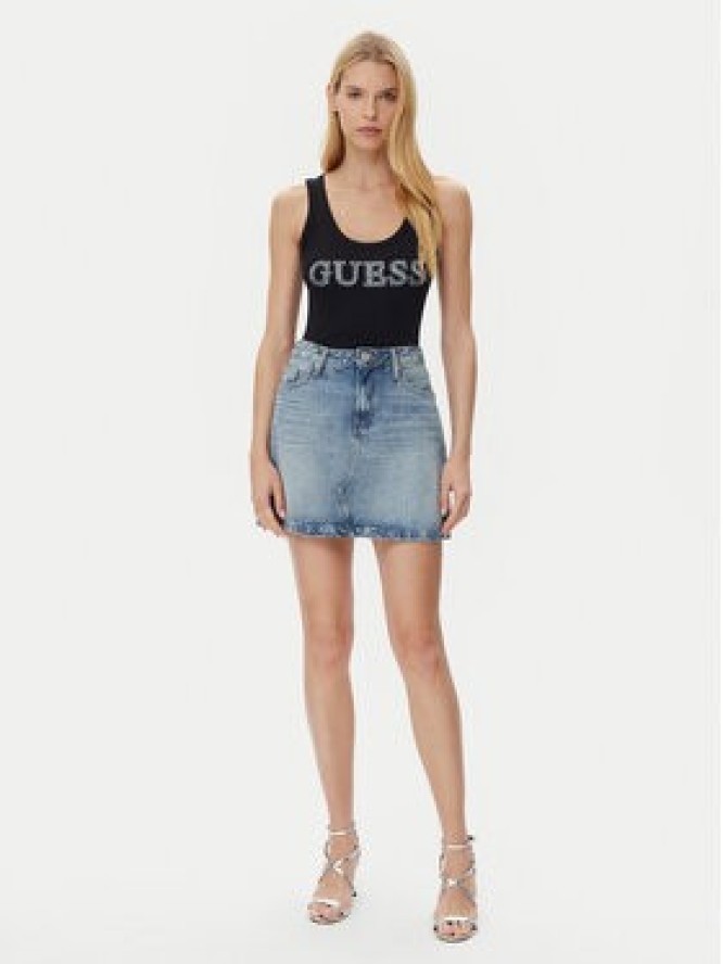Guess Top W5GP29 KA0H1 Czarny Regular Fit