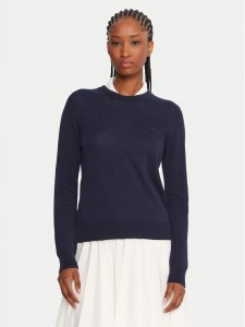 Lacoste Sweter AF4145 Granatowy Regular Fit