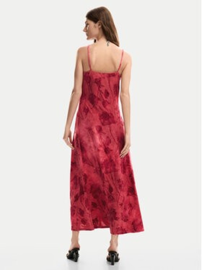 Desigual Sukienka letnia Madison 26SWVK01 Czerwony Regular Fit