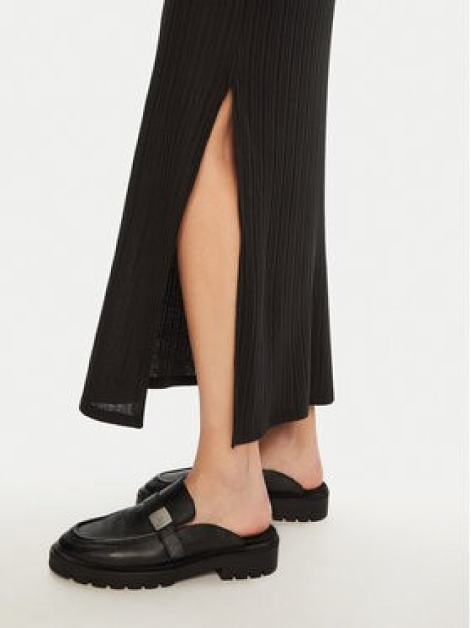 Calvin Klein Jeans Sukienka dzianinowa J20J224837 Czarny Slim Fit