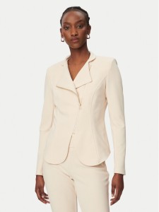 Rinascimento Marynarka CFC0127901003 Beżowy Slim Fit