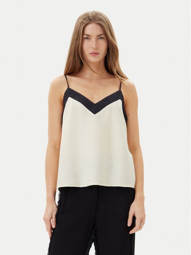 Vero Moda Top Denise 10329790 Beżowy Regular Fit