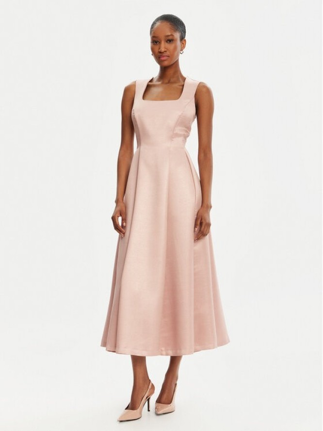 Rinascimento Sukienka koktajlowa CFC0122458003 Różowy Regular Fit