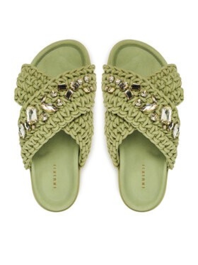 Inuikii Klapki Woven Stones 70104-106 Zielony