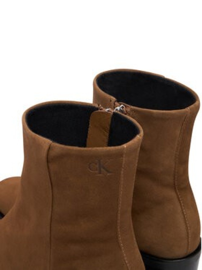 Calvin Klein Botki HW0HW02592 Brązowy