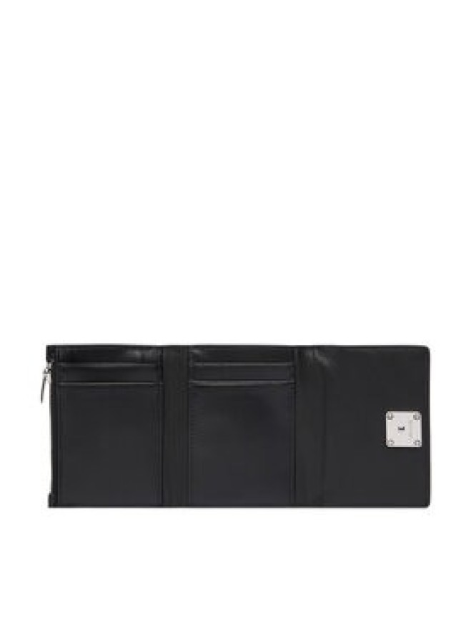 Calvin Klein Portfel Emblem Hw Medium Trifold LV04F1082G Czarny