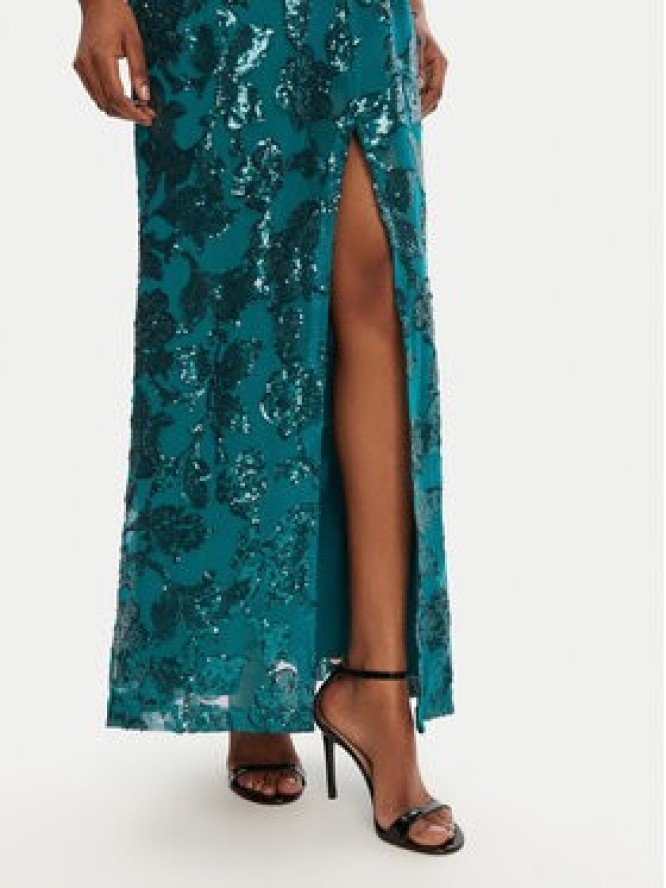 Rinascimento Sukienka wieczorowa CFC0123067003 Zielony Regular Fit